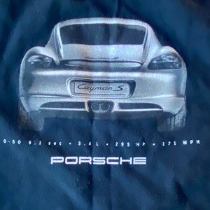 Vintage Porsche Cayman S Car Tee in Black ~ Men's Size S ~ "Stir Things UP"~ New
